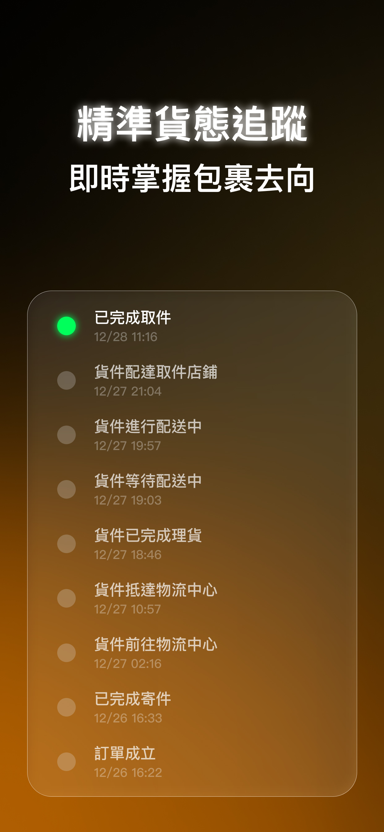 取貨吧 精準貨態追蹤 - 即時掌握包裹去向